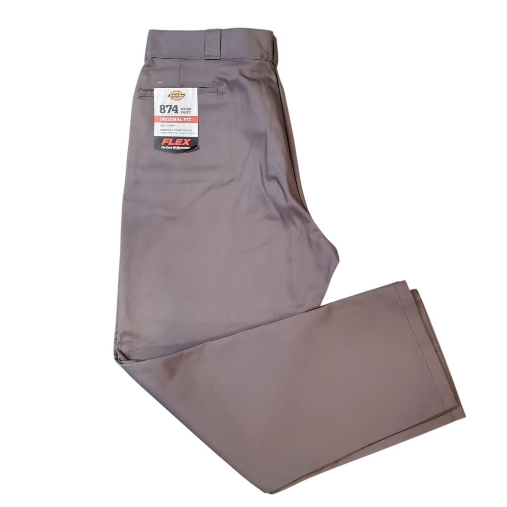 Dickies Gray 874 Work Pants Original Fit Durable Comfortable Wrinkle Resistant
